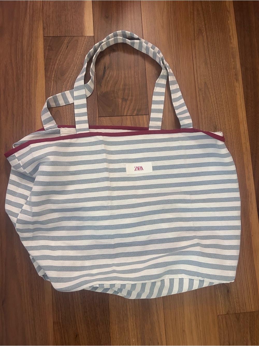 Zara stripe eco tote bag - XL